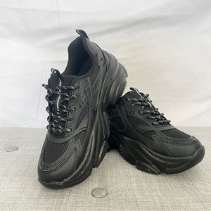 Chunky Sole Black Sneakers